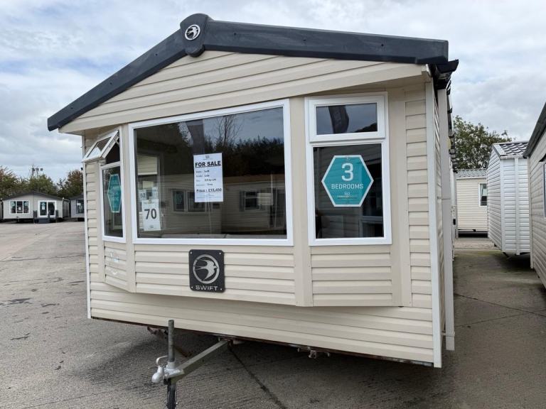 3 Bed Swift Static Caravan - DG, CH, New Carpets - Offsite / Self Build / Farms
