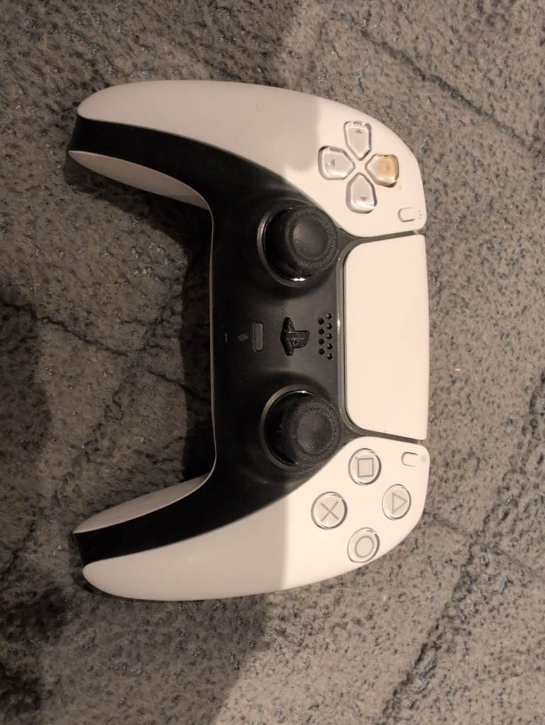 Playstation 5 controller in white and black 