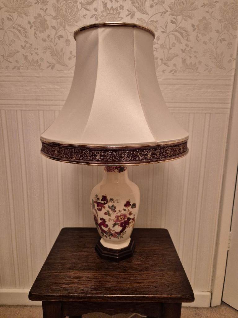 Masons ironstone Mandalay Red lamp 