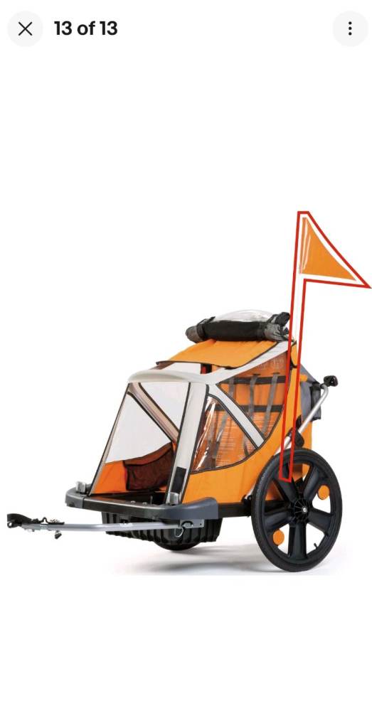 Benelli Bike Trailer Twin Orange / Black 