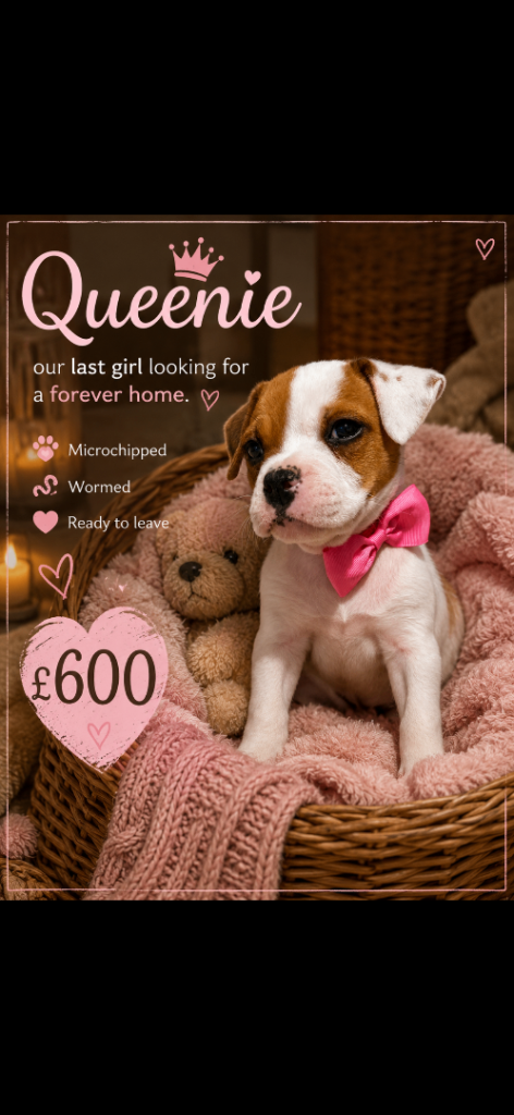 American x old English bulldog girl 💖