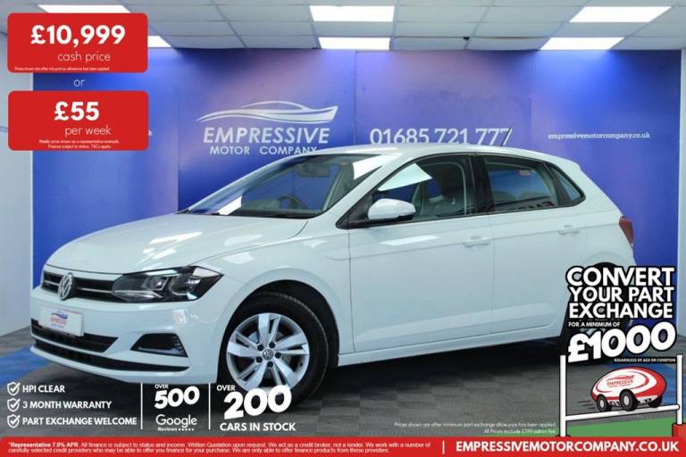 2019 19 VOLKSWAGEN POLO 1.0 EVO SE HATCHBACK 5DR PETROL MANUAL EURO 6 (S/S) (65 