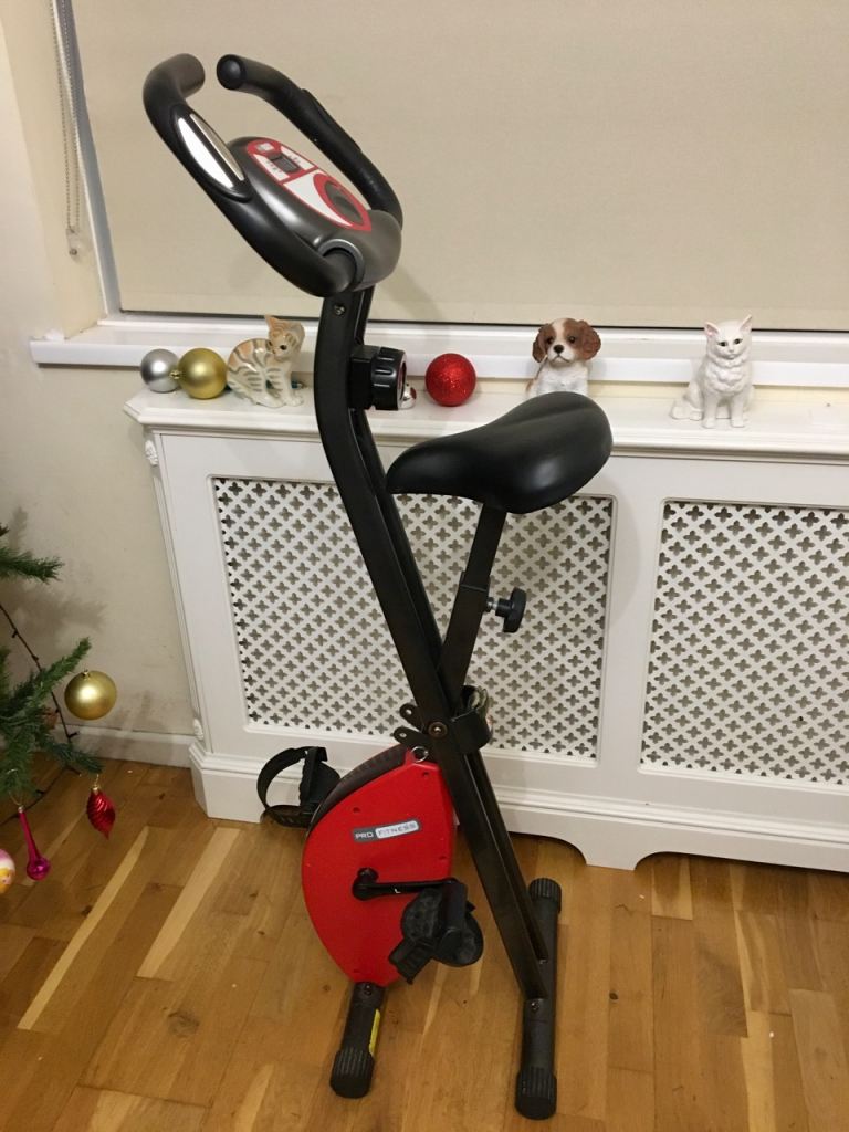 Pro fitness folding exercise bike