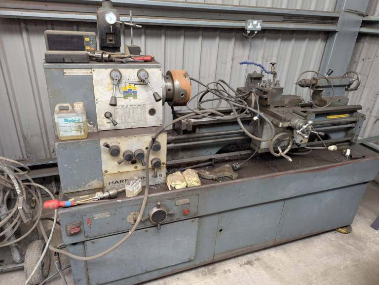 Harrison 165 Centre Lathe with DRO - British made, induction-hardened bedways
