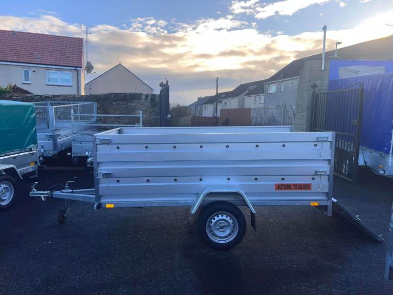 BRAND NEW 7,7ft x 4,2ft (B235) SINGLE AXLE/DOUBLE BROADSIDE NIEWIADOW TRAILER 750KG