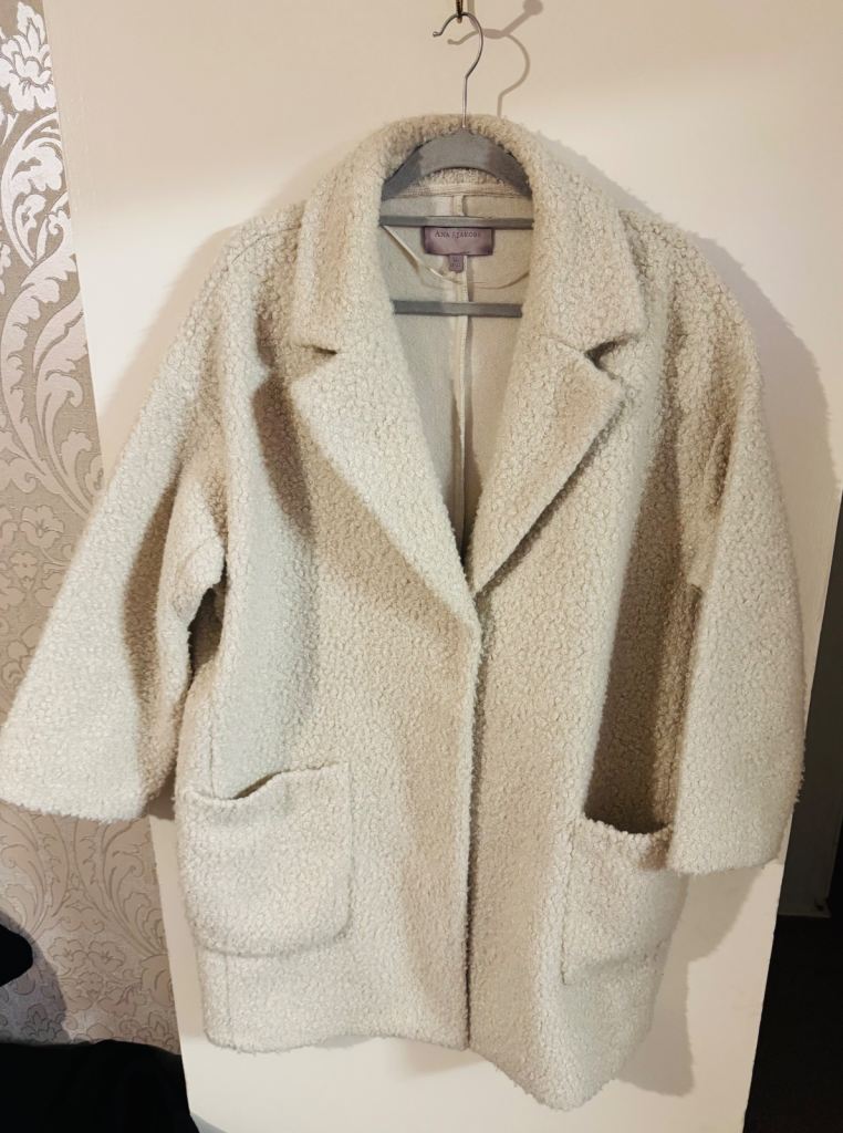 Ana Jakobs Long Soft Teddy Coat Size XL