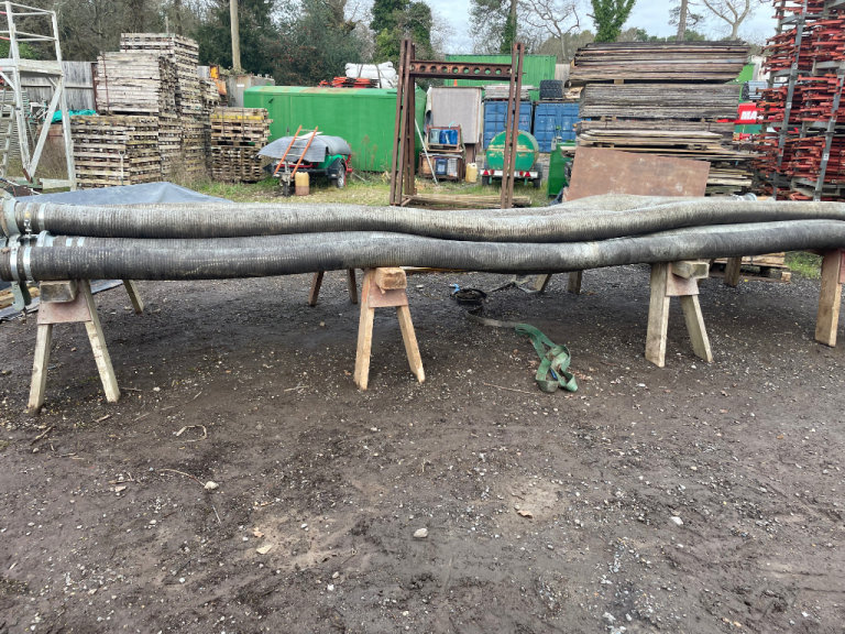 6inch Alfagomma 202 10 bar 150PSi wire armoured water hose C/w Baurer type fitting 