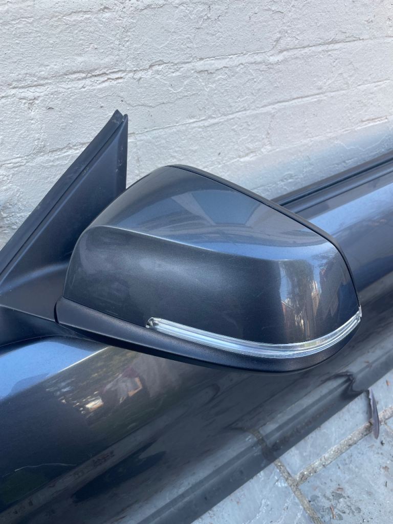 BMW 4 SERIES F32 COUPE LEFT PASSENGER SIDE N/S WING MIRROR IN GREY 2014-19