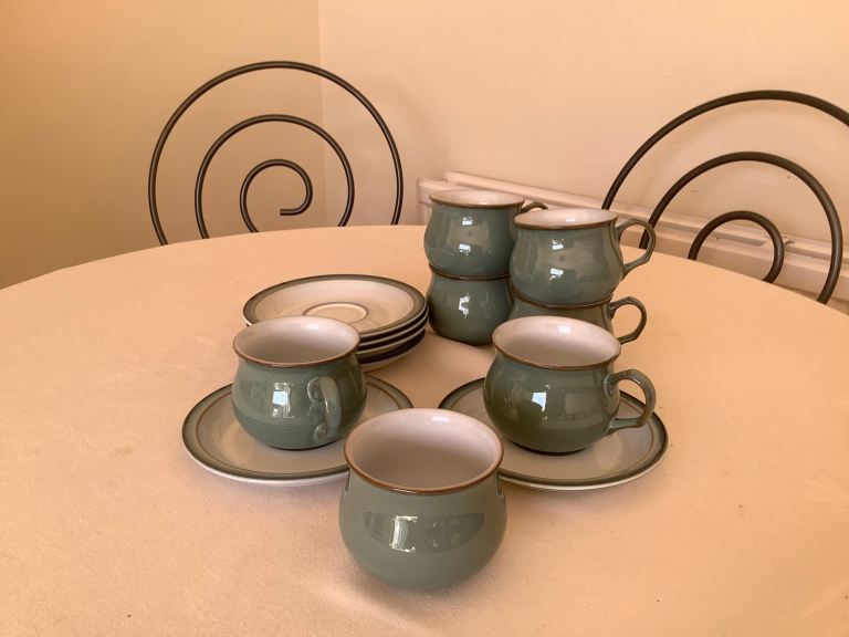 Denby Regency Green cup and saucer set
