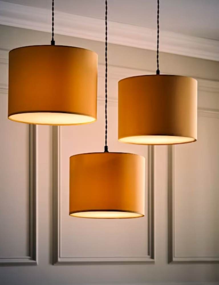 Set of 3 Sand Nesting Pendant Shades