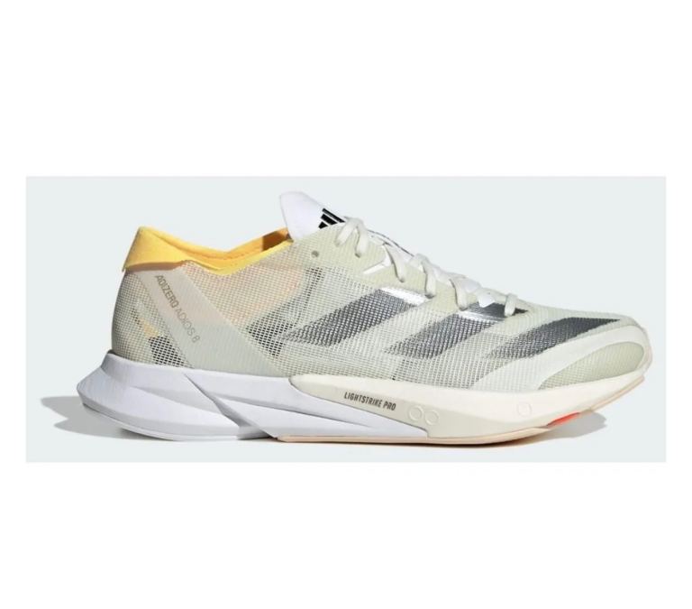 Adidas Adizero Running Shoes – Newish, White/Yellow