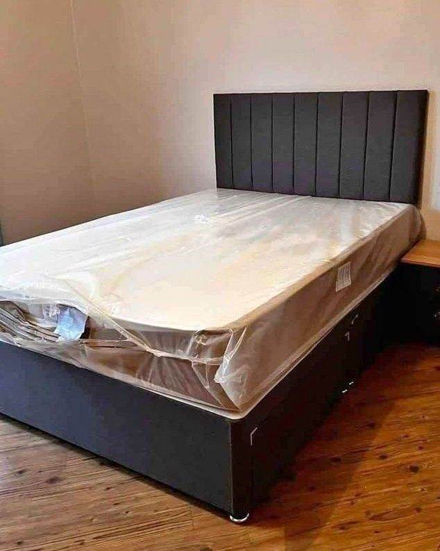 Today Delivery 4ft6 Double Divan Bed With Mattress 10% Flat Discount ~~ Same Day Delivery ~ COD ~