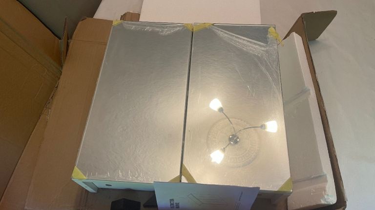 Brand New- Bathroom Cabinet- 45cm X 45cm -Surface Mount - Double Mirror 