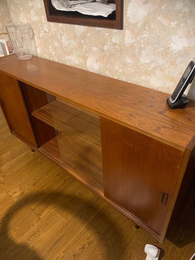 vintage wooden sideboard