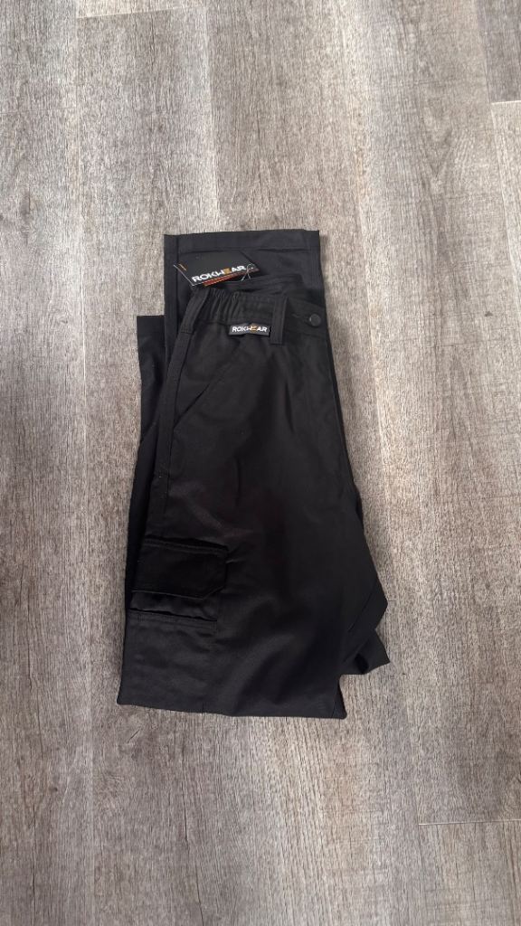 ROKWEAR Black Work Trousers – Brand New with Tags