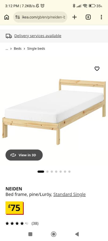 IKEA single bed 