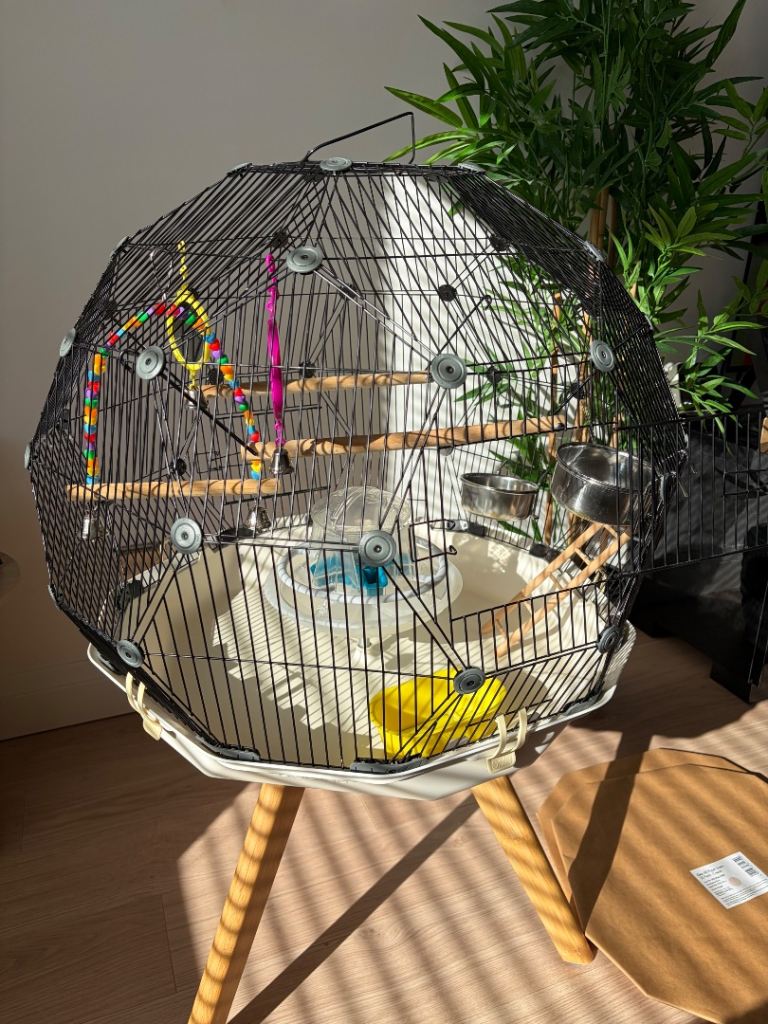 Omlet Geo Budgie Cage with stand