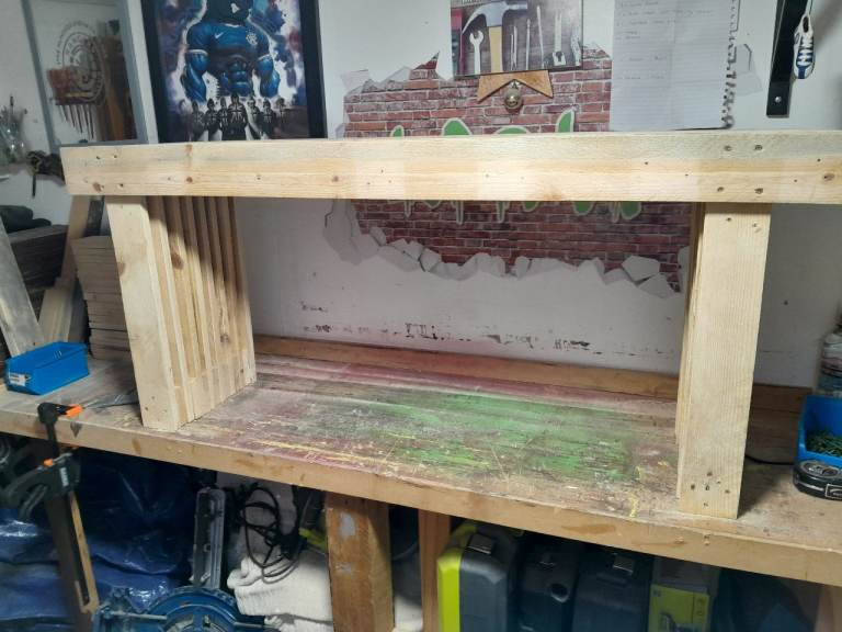 HANDMADE BENCH AND TABLE SET