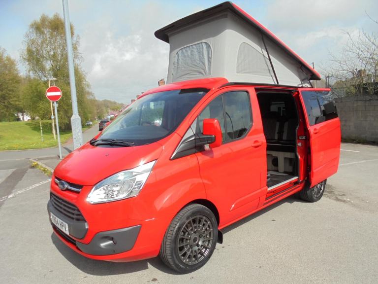2014 64 FORD TRANSIT CUSTOM 2.2 LTD 2+2 CAMPER # LOW MILEAGE IN FORD RACE RED #