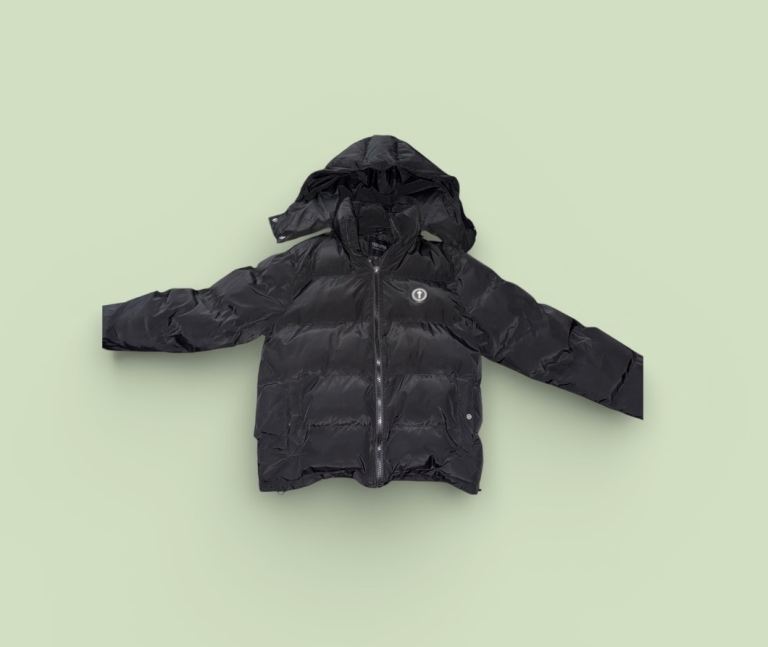 Black Puffer Jacket with Hood