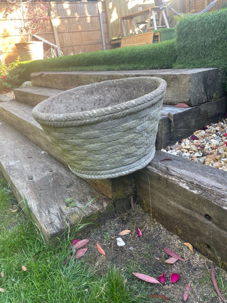 Old stone planter