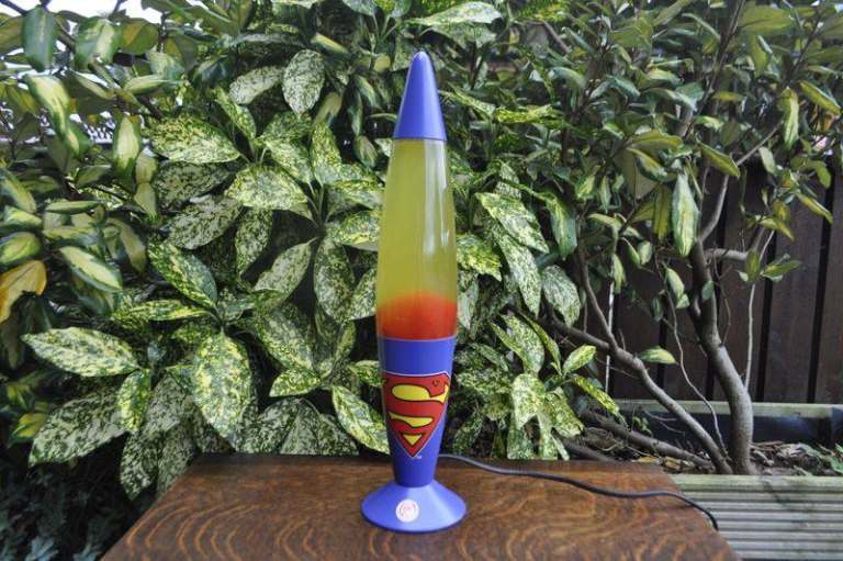 Superman lava lamp