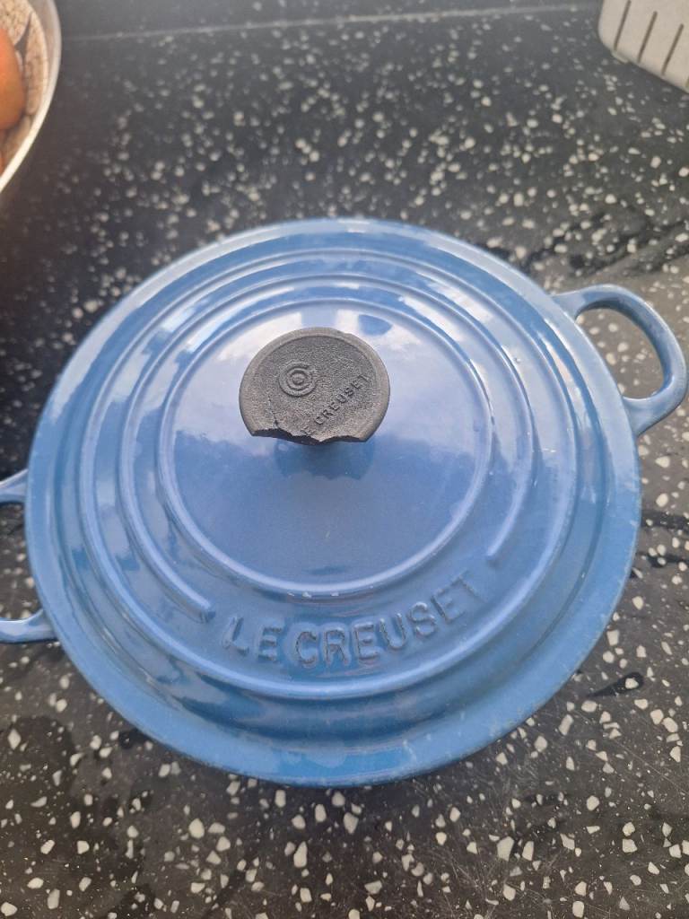 Royal blue Le Creuset casserole