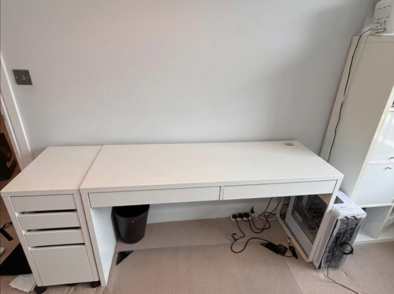 IKEA MICKE Desk + Drawer Unit