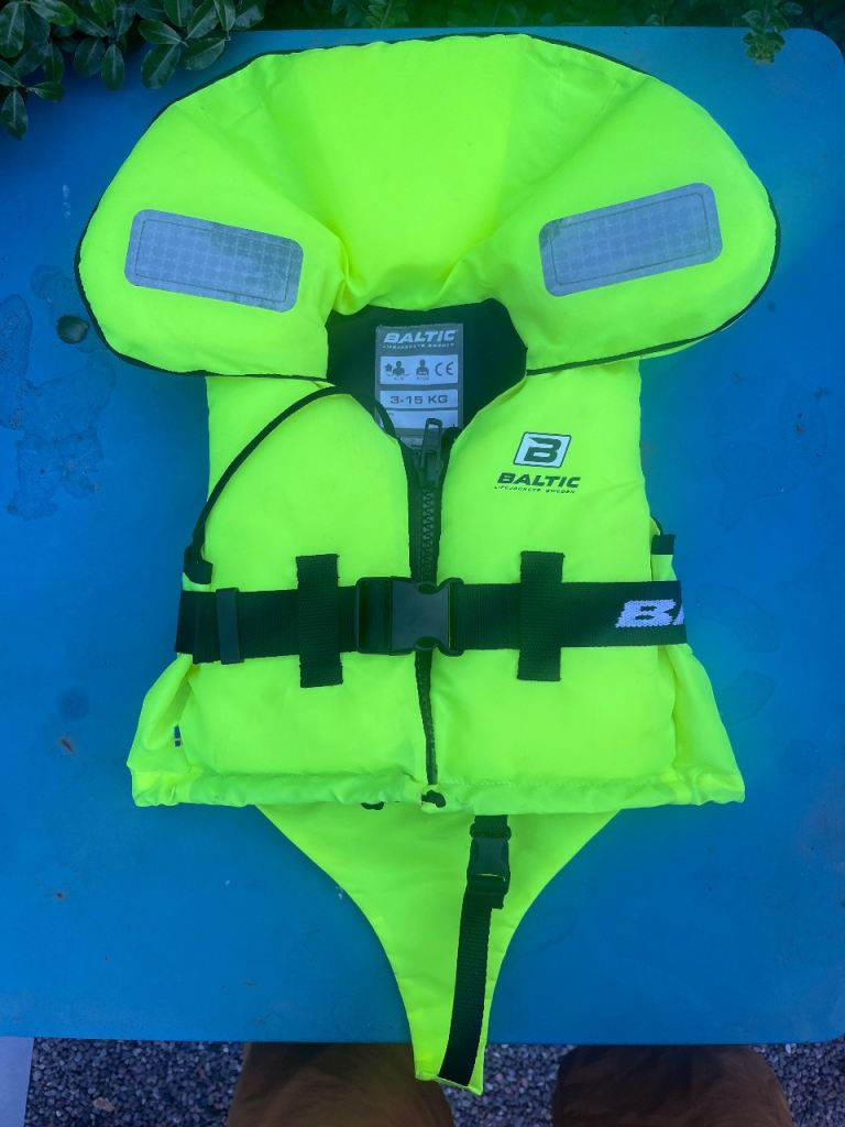 Baltic Children's Life Jacket 3-15 Kg 100N Model 1251 Baby And Toddler - safety Yellow