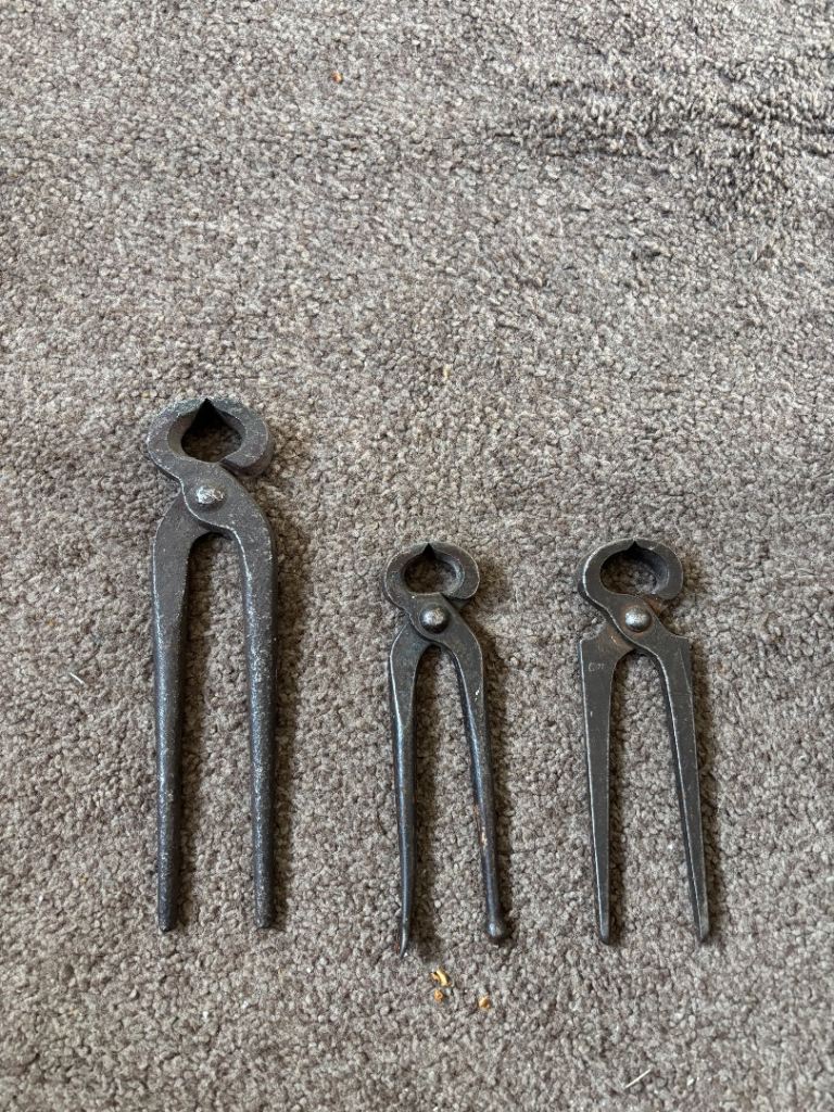 Set of 3 Vintage Carpenters Pincer Tools