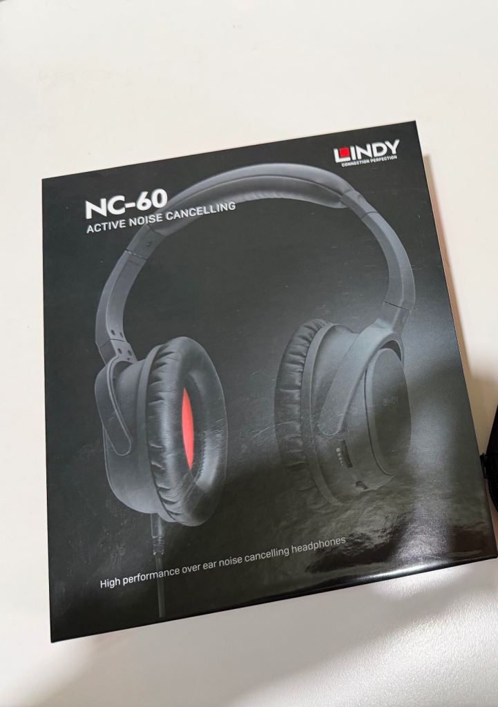 Lindy NC-60 Active Noise Cancelling Headphones - Good Condition with Case