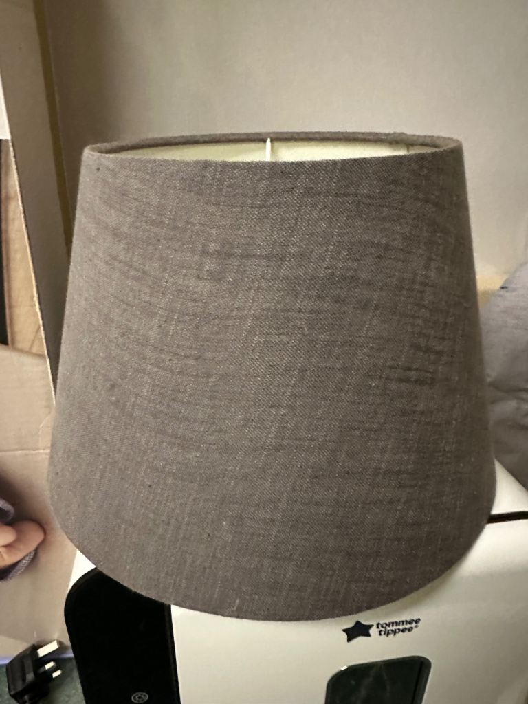 Charcoal grey lampshade 