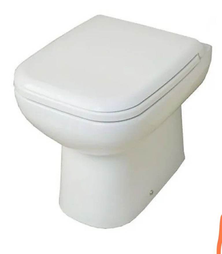 RAK Ceramics ORI62DLSC Soft Close D-Shaped Toilet Seat Urea White Easy Clean