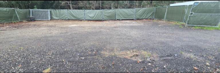 Secure open storage yard to rent