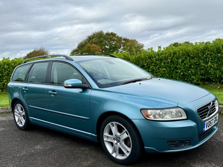 2007/57 VOLVO V50 2.0 16V SE ESTATE 5DR BLUE / BLACK LEATHER ULEZ PETROL TOWBAR