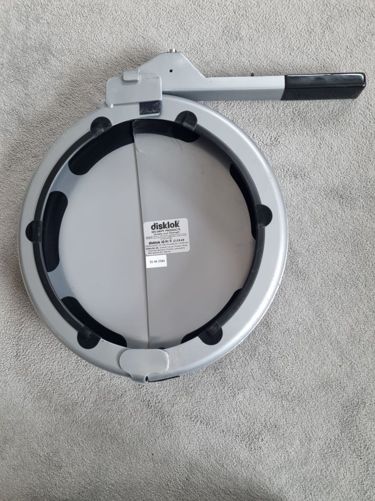 Disklok Steering Wheel Security lock for Car or Motorhome.