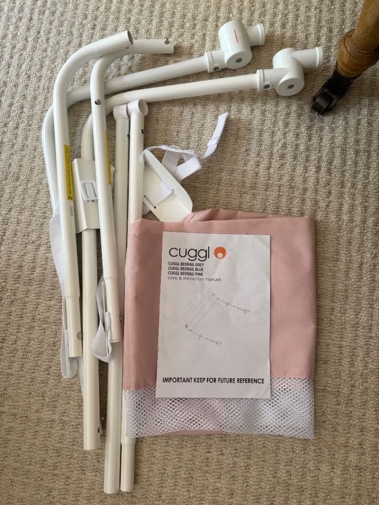 Cuggl Pink kids Bedrail, new never used 