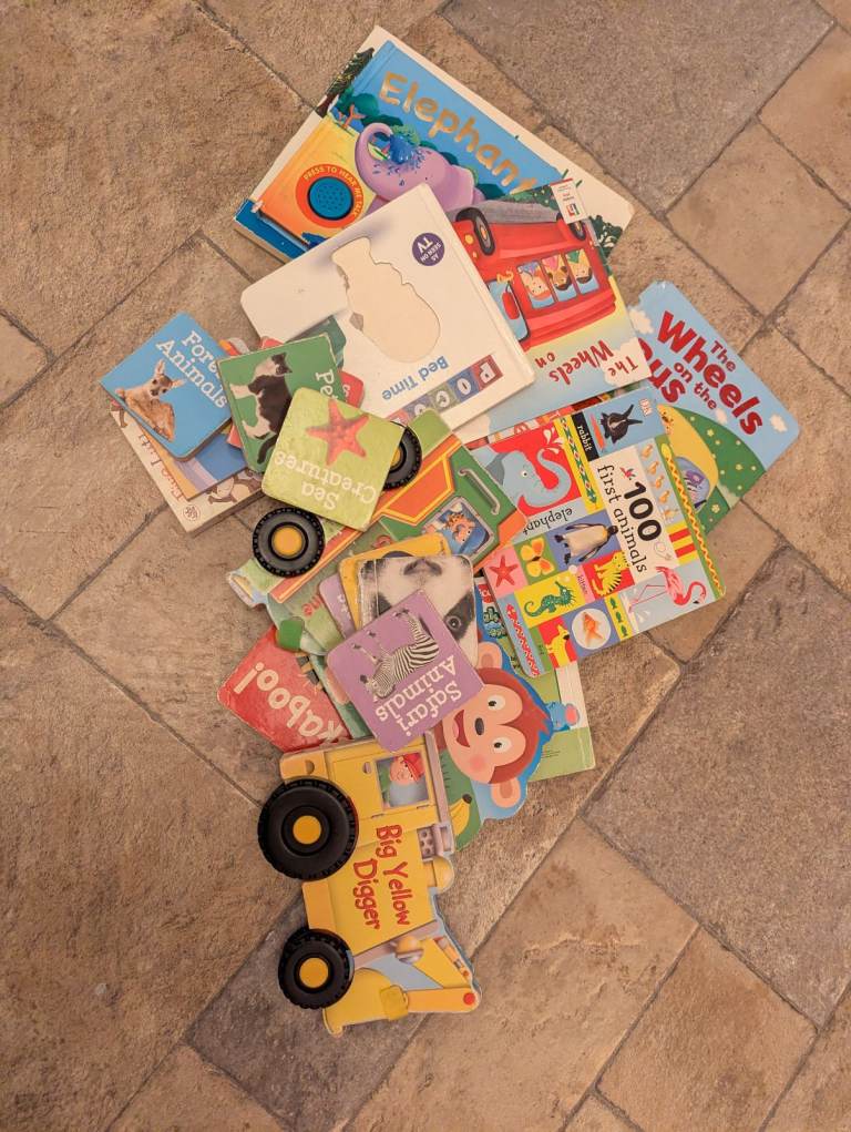 Selection of baby and toddler books