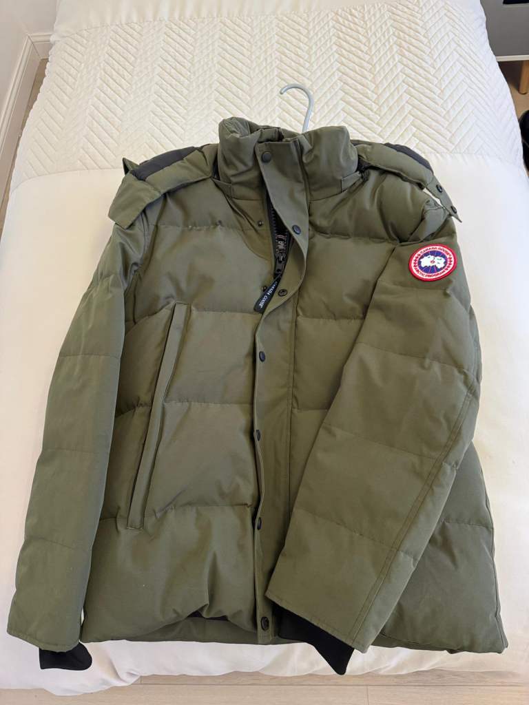Wyndham Parka Slim Fit Hooded Down Padded Puffer Winter Jacket - Large - Green