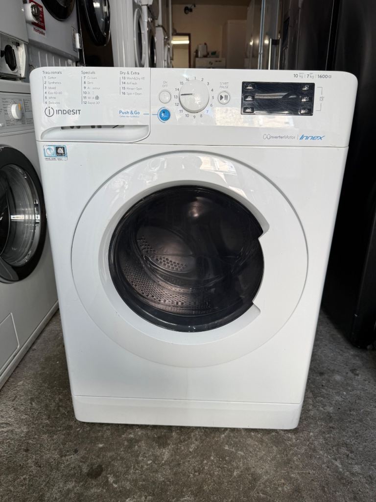 Indesit Innex 10 kg 1600 rpm Digital White Washer Dryer With Free Delivery 🚚 