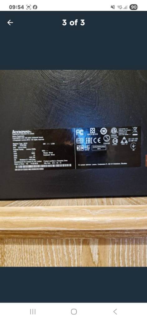 Lenovo Desk Top Computer