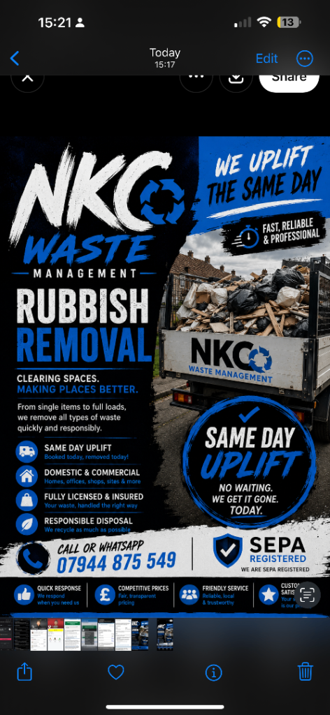 Nkc waste management - rubbish removal 