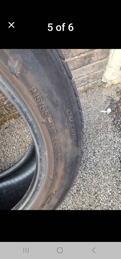 215 55 17  Tyre 