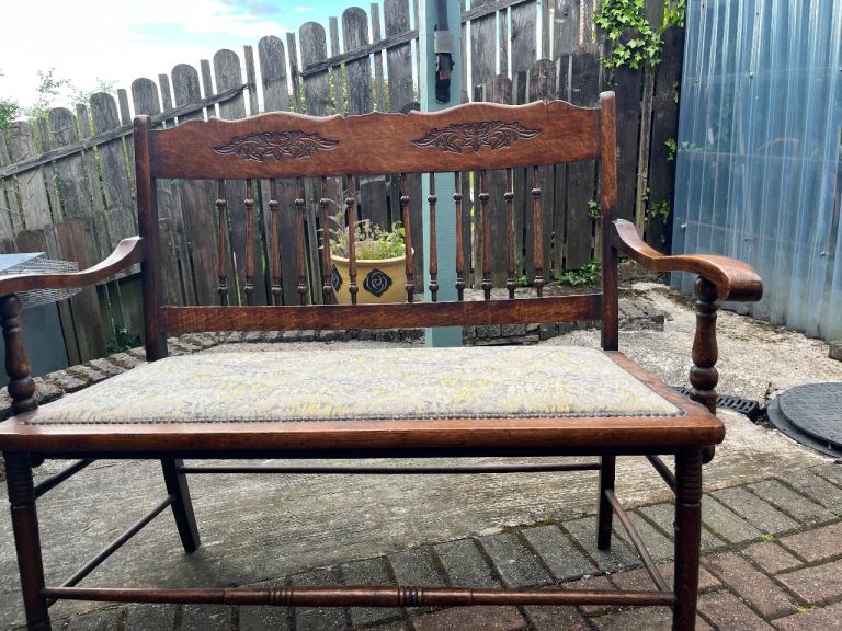 Antique twin seat bench / lover's seat