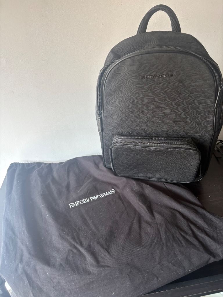 Emporio Armani Backpack Nylon Jacquard 