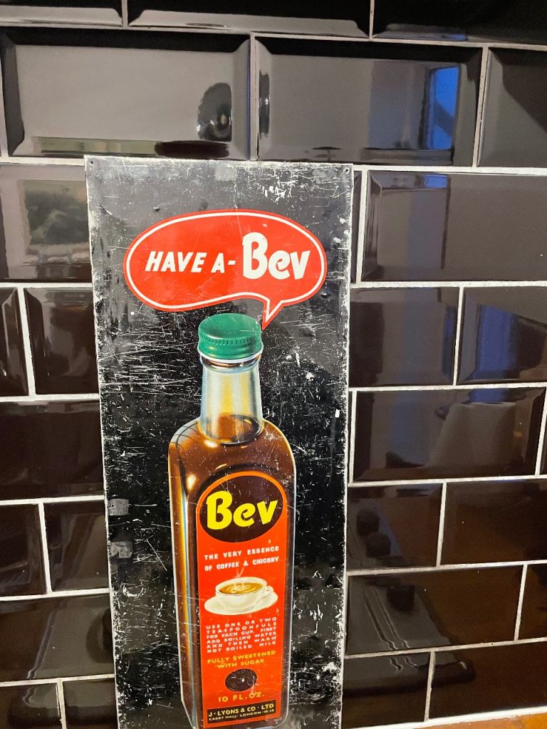 Vintage 'HAVE A-Bev' Advertising Metal Sign