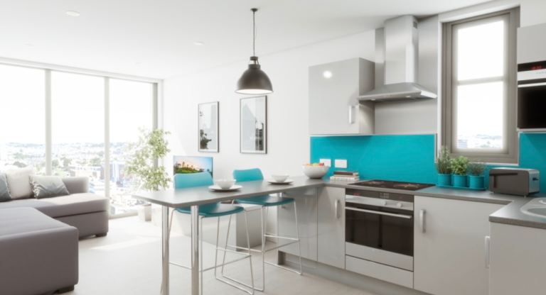Modern 2 bedroom student apartment in Plymouth 