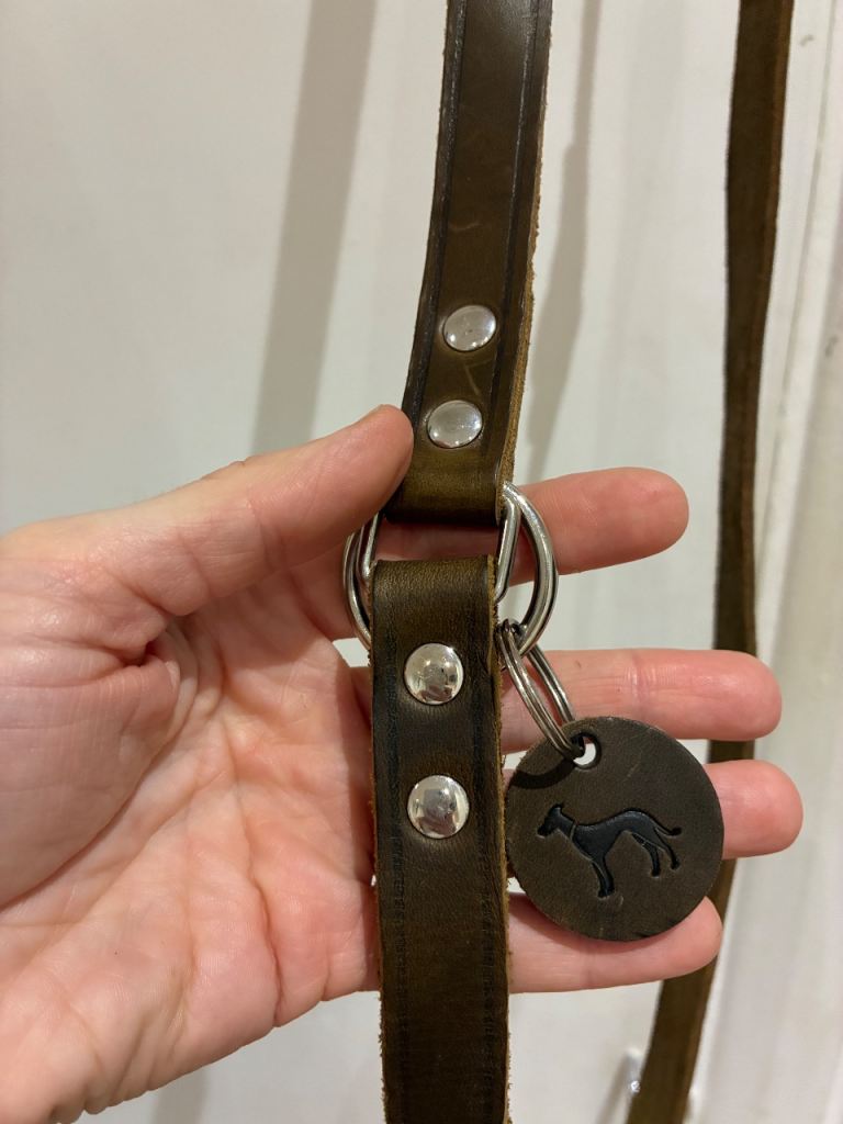 Leather Dog lead and collar Hunter brand 