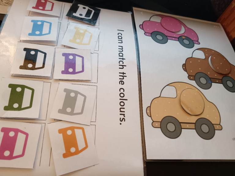 Colour matching laminates with velcro