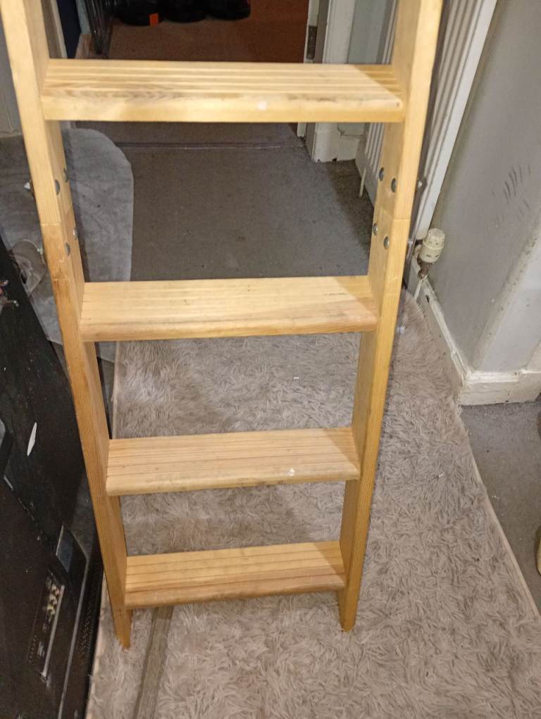 Wooden Loft Ladder with Hatch – Good Condition